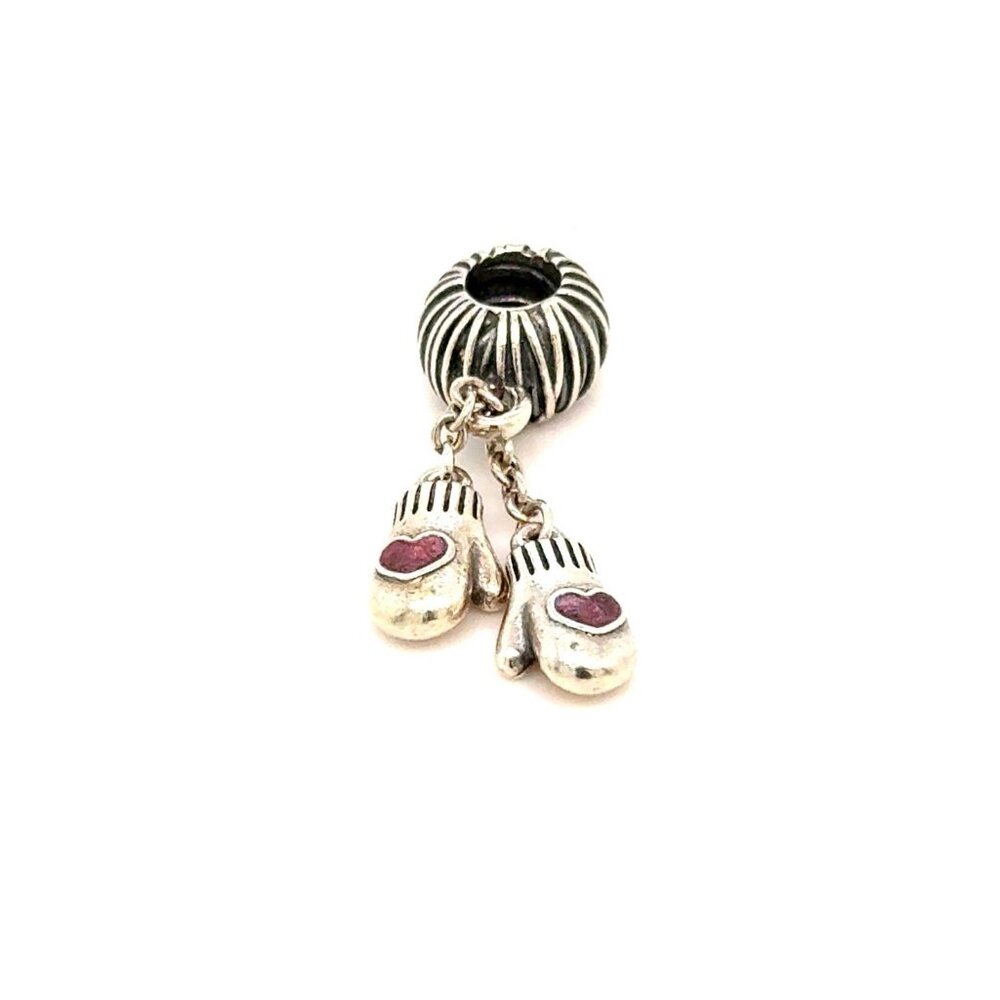 Pandora Enamel Mittens Dangle Charm